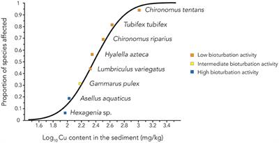 Benthic Invertebrate Bioturbation Activity Determines Species Specific Sensitivity to Sediment Contamination